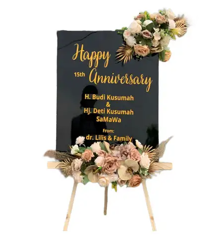 Papan Bunga Akrilik Welahan Wetan